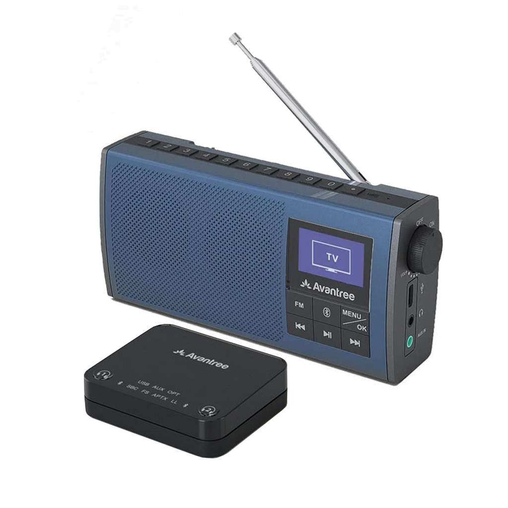 Audikast 4860 | Bluetooth TV Transmitter & Speaker/FM Radio Set