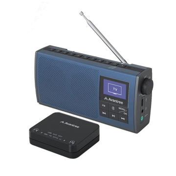 Audikast 4860 | Bluetooth TV Transmitter & Speaker/FM Radio Set