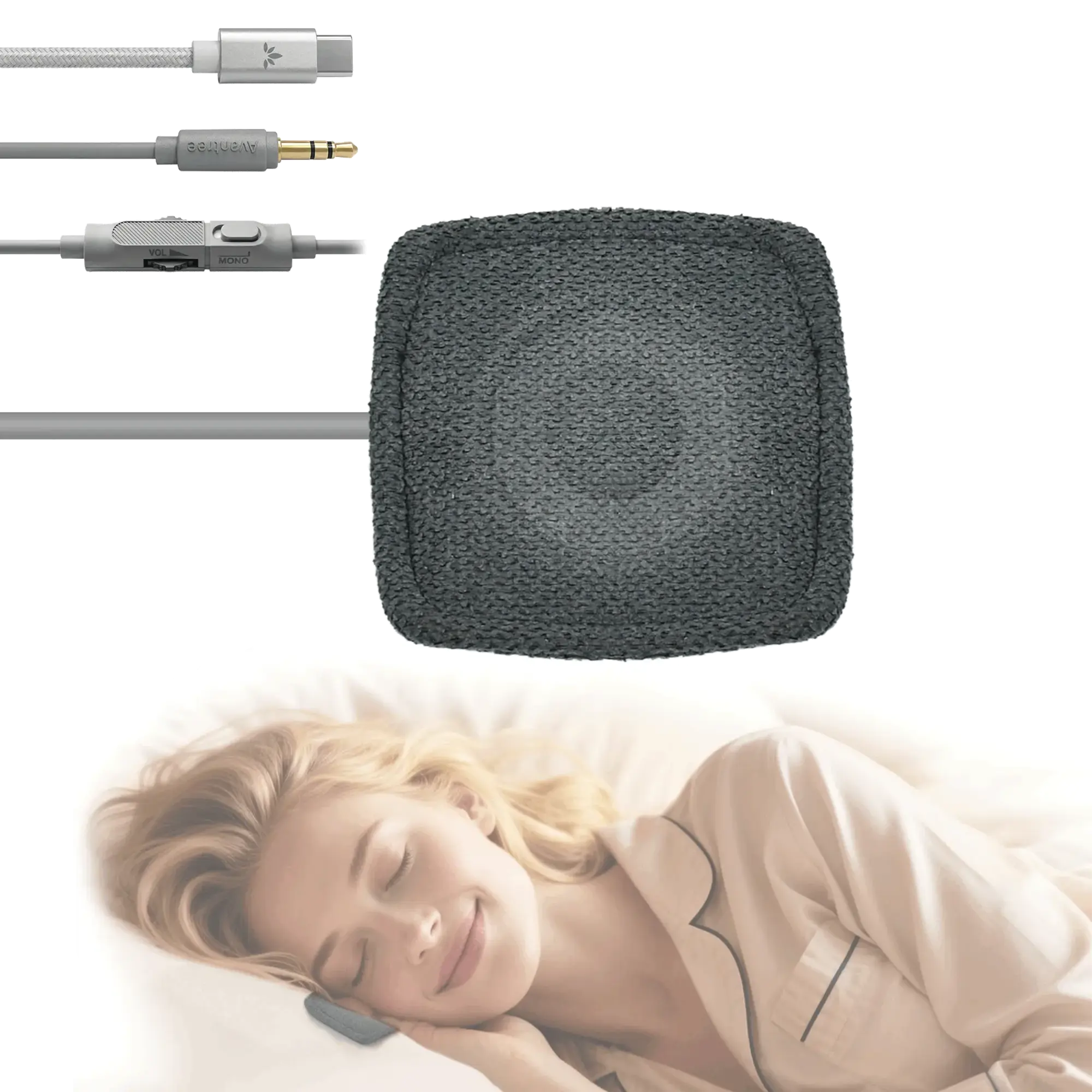 Slumber Mini | Wired Mini Pillow Speaker for Sleeping