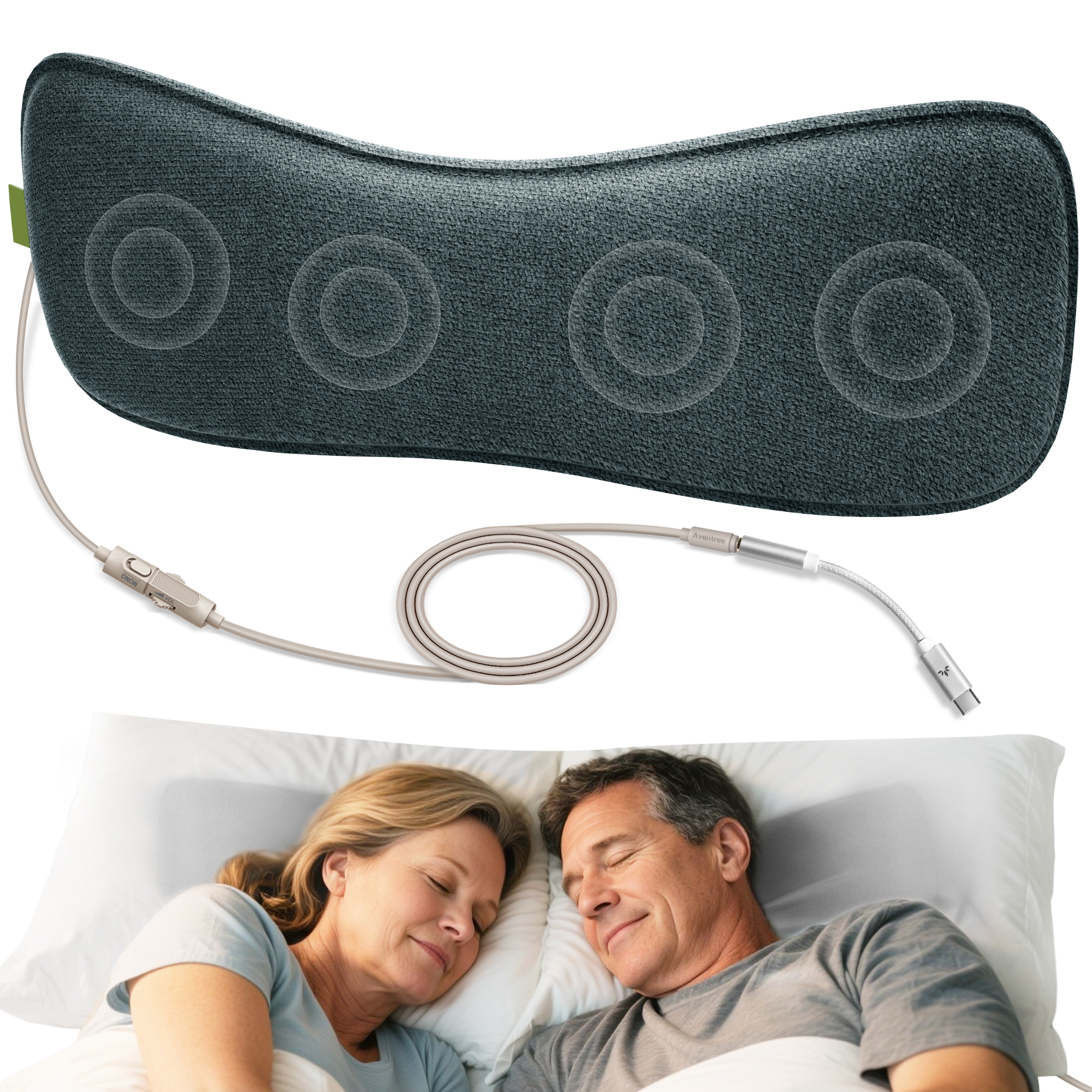 Slumber B | Wired Pillow Speaker for Sleeping