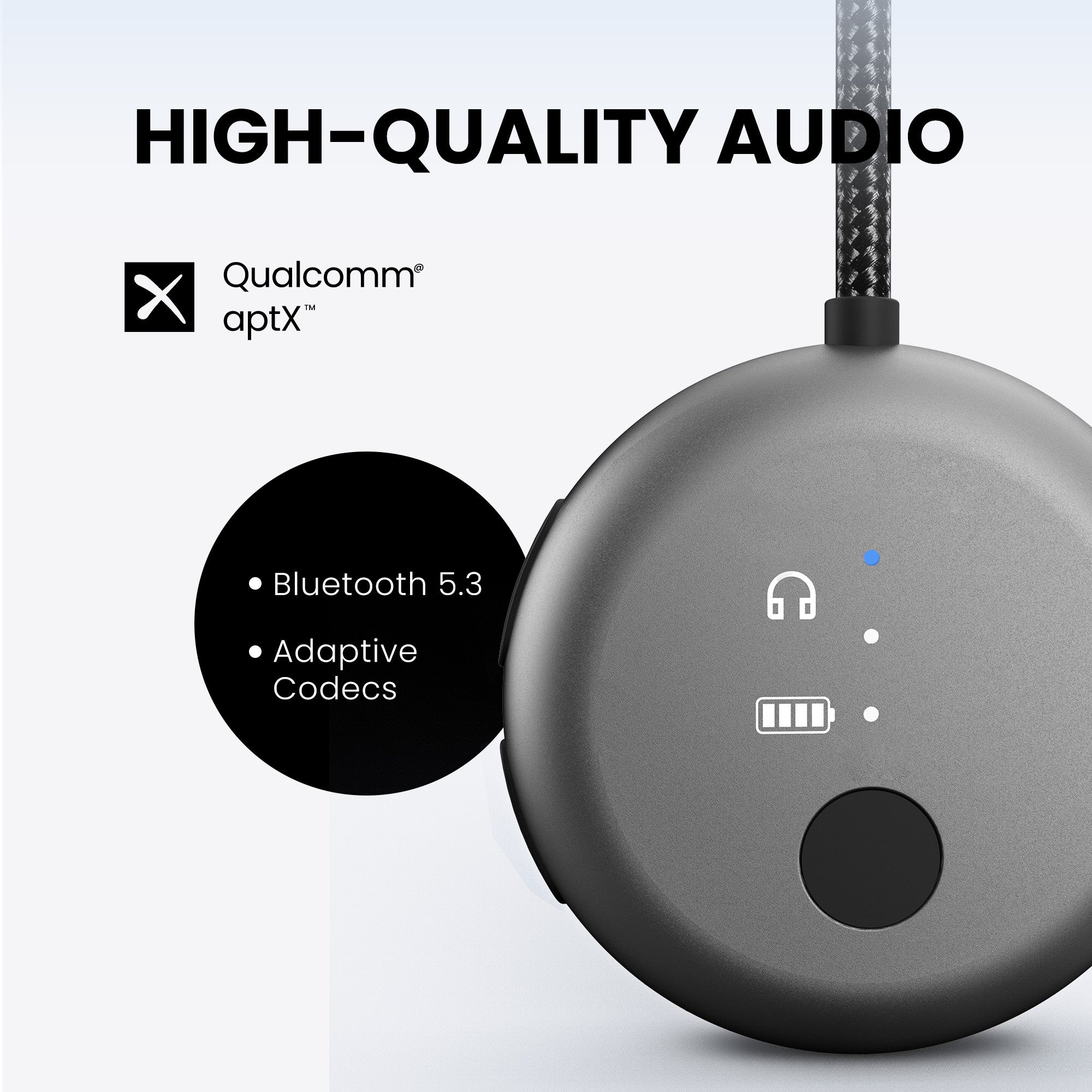 SoundJet R1 | Airplane Bluetooth Adapter for Two Headphones