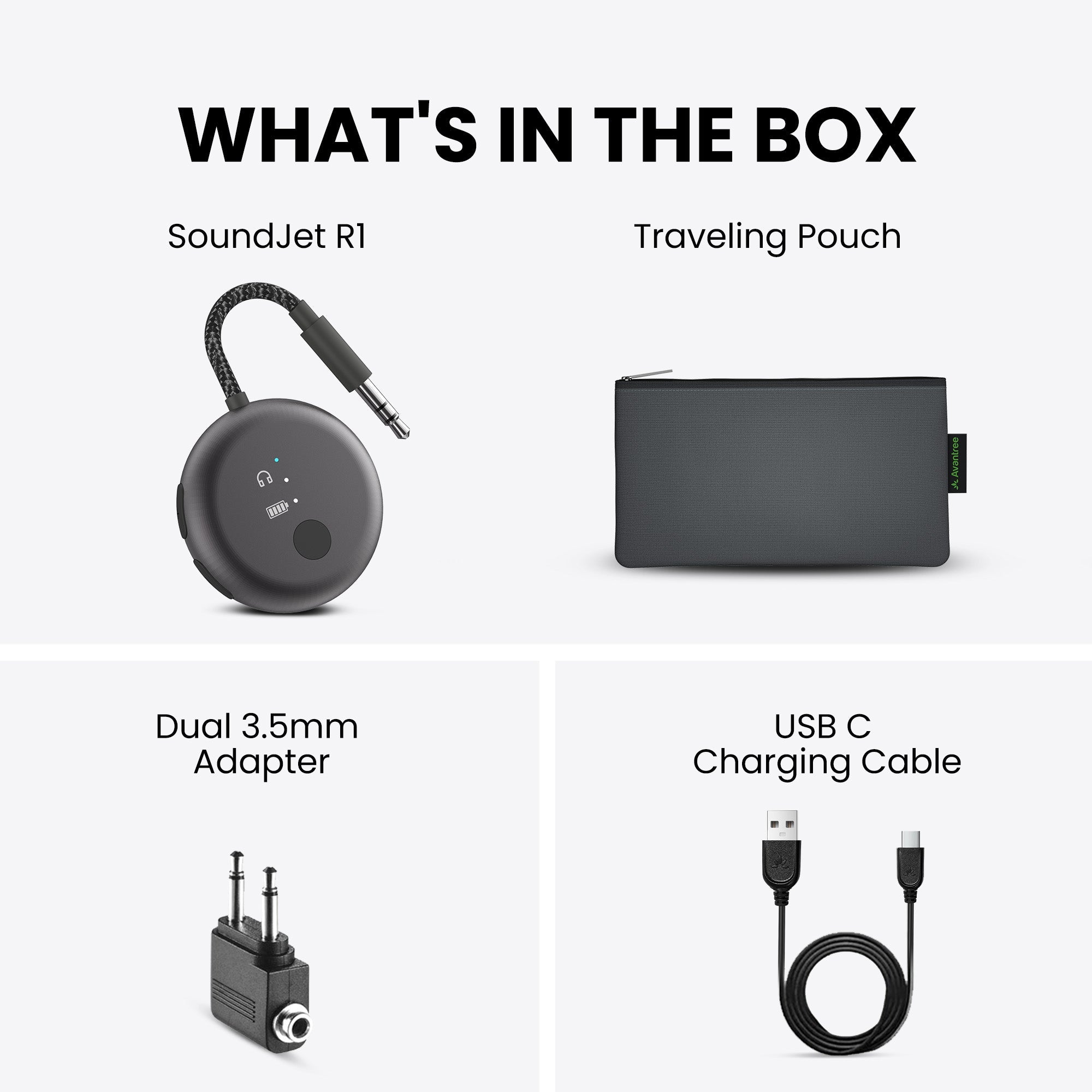 SoundJet R1 | Airplane Bluetooth Adapter for Two Headphones