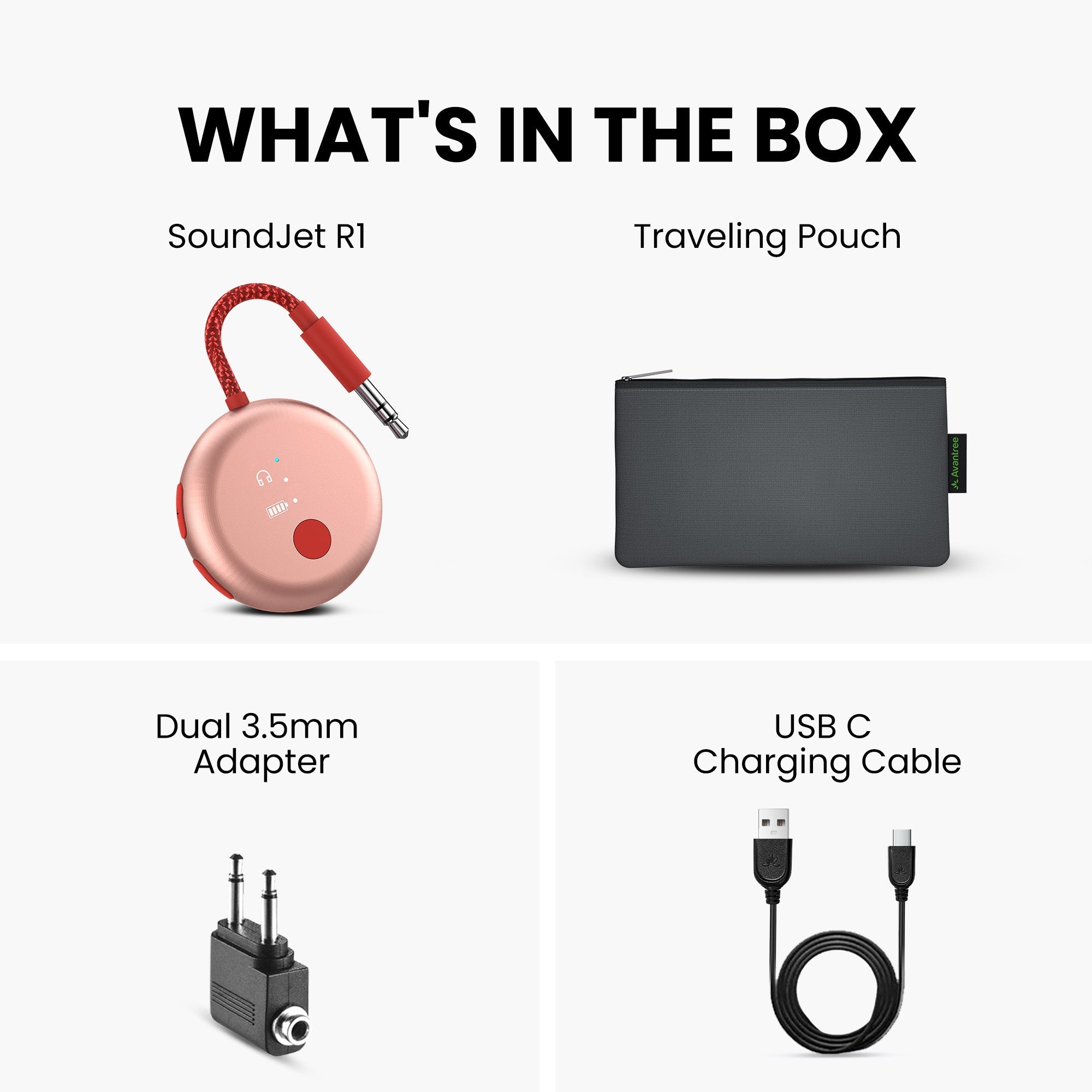 SoundJet R1 | Airplane Bluetooth Adapter for Two Headphones