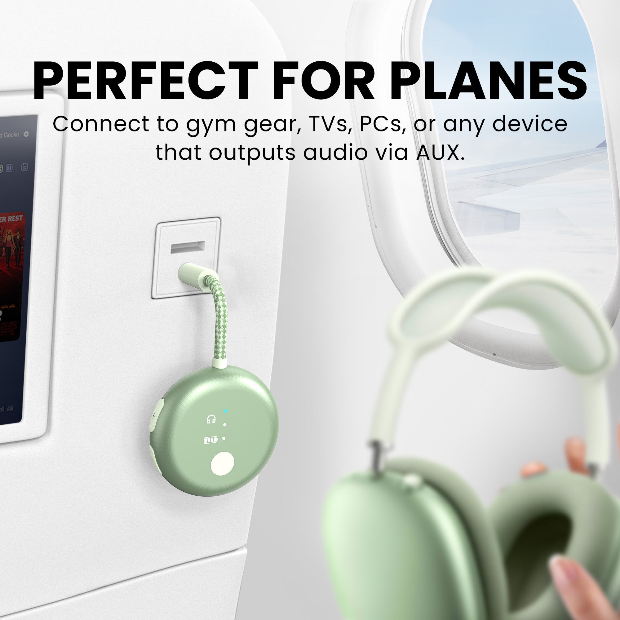 SoundJet R1 | Airplane Bluetooth Adapter for Two Headphones