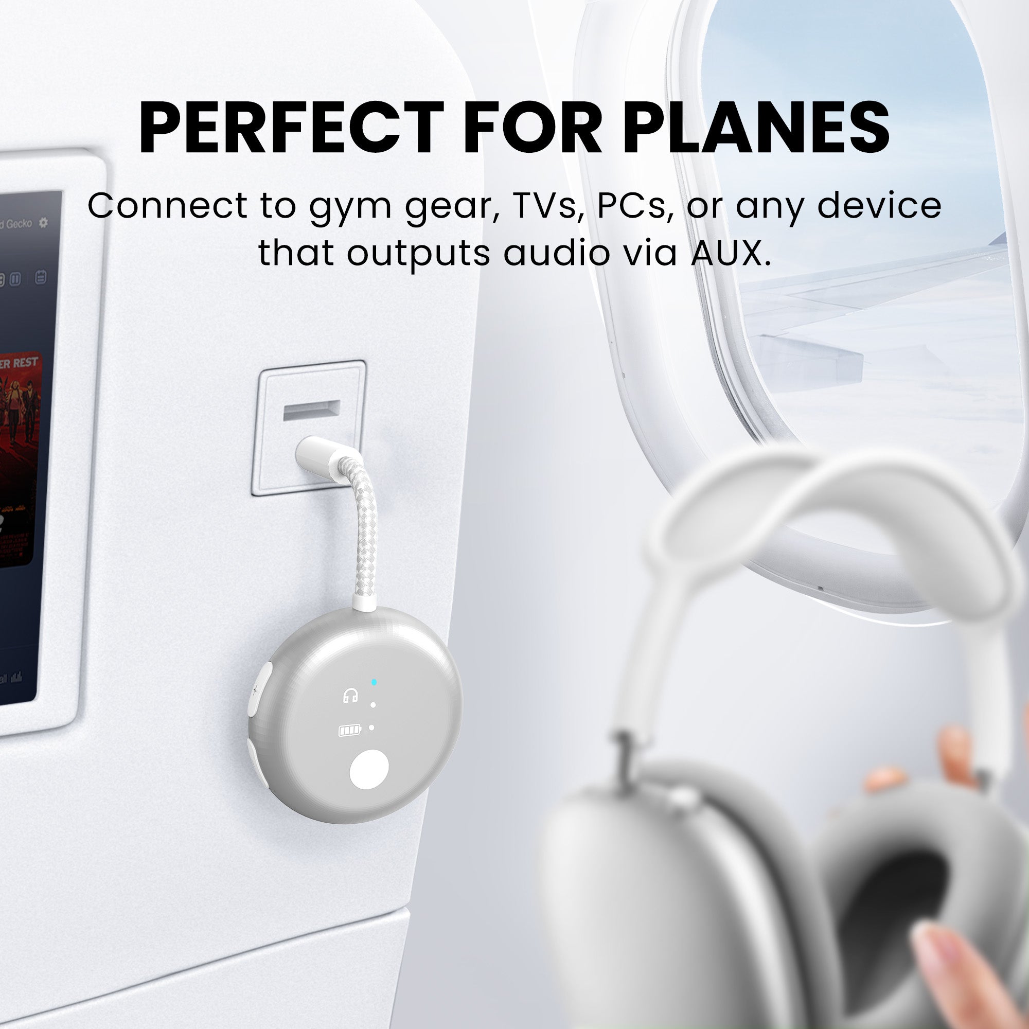 SoundJet R1 | Airplane Bluetooth Adapter for Two Headphones