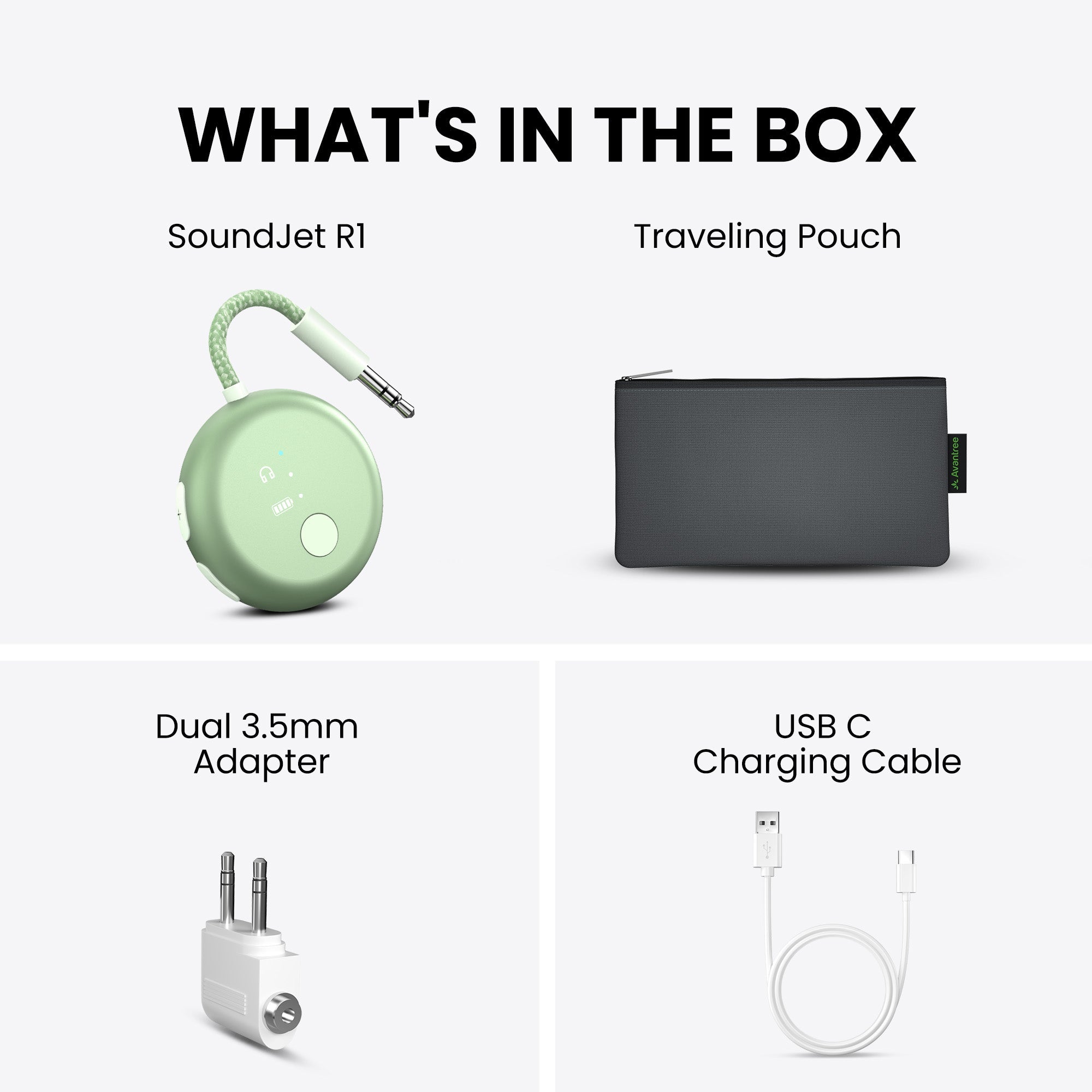 SoundJet R1 | Airplane Bluetooth Adapter for Two Headphones