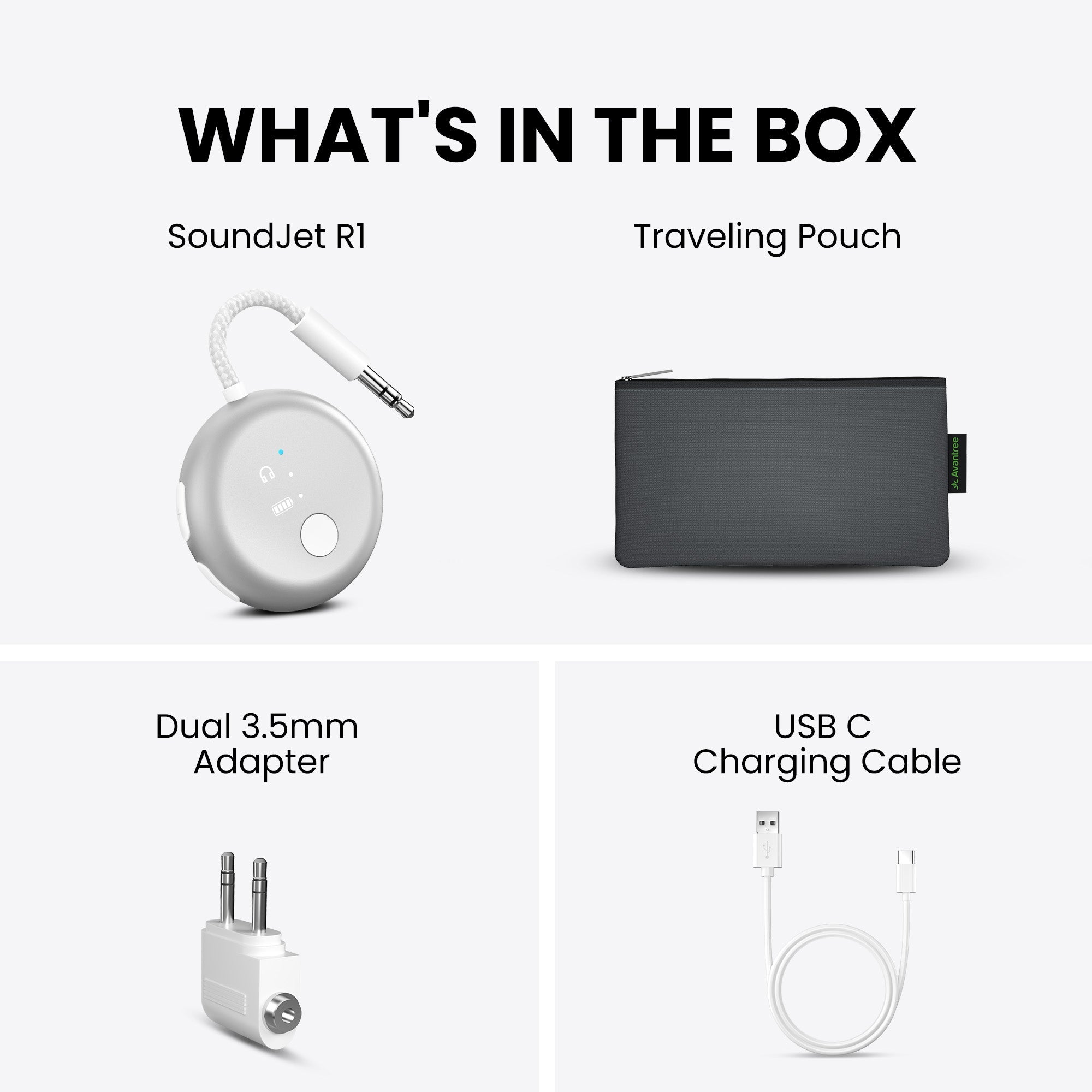 SoundJet R1 | Airplane Bluetooth Adapter for Two Headphones