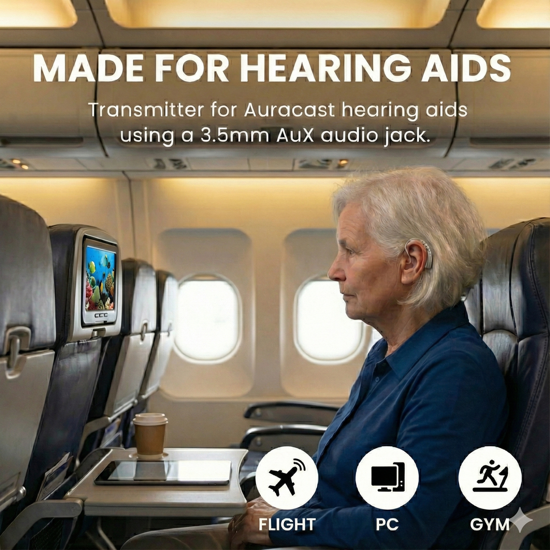 Voyager HA | Auracast AUX Transmitter for Hearing Aids