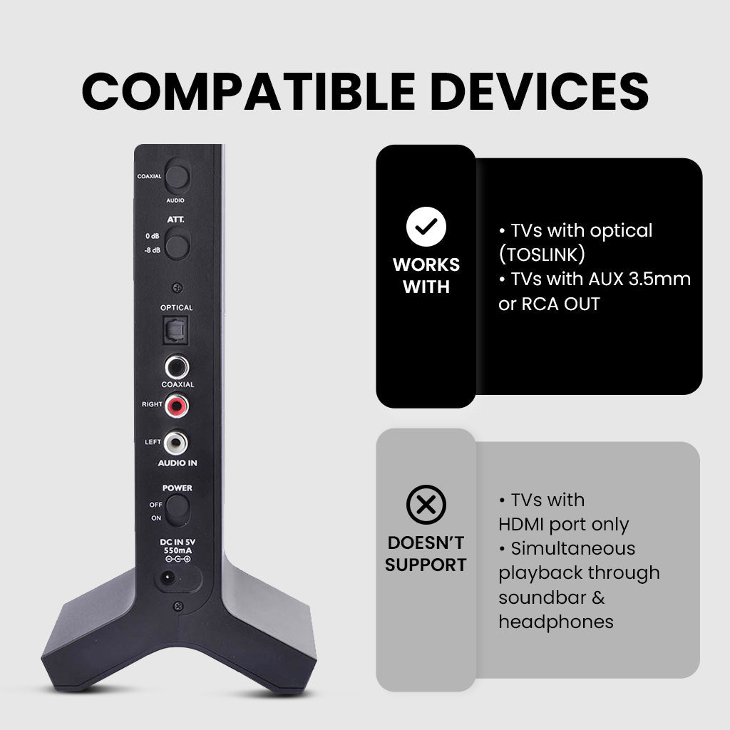 HT280 | 2.4G Wireless TV Headphone System