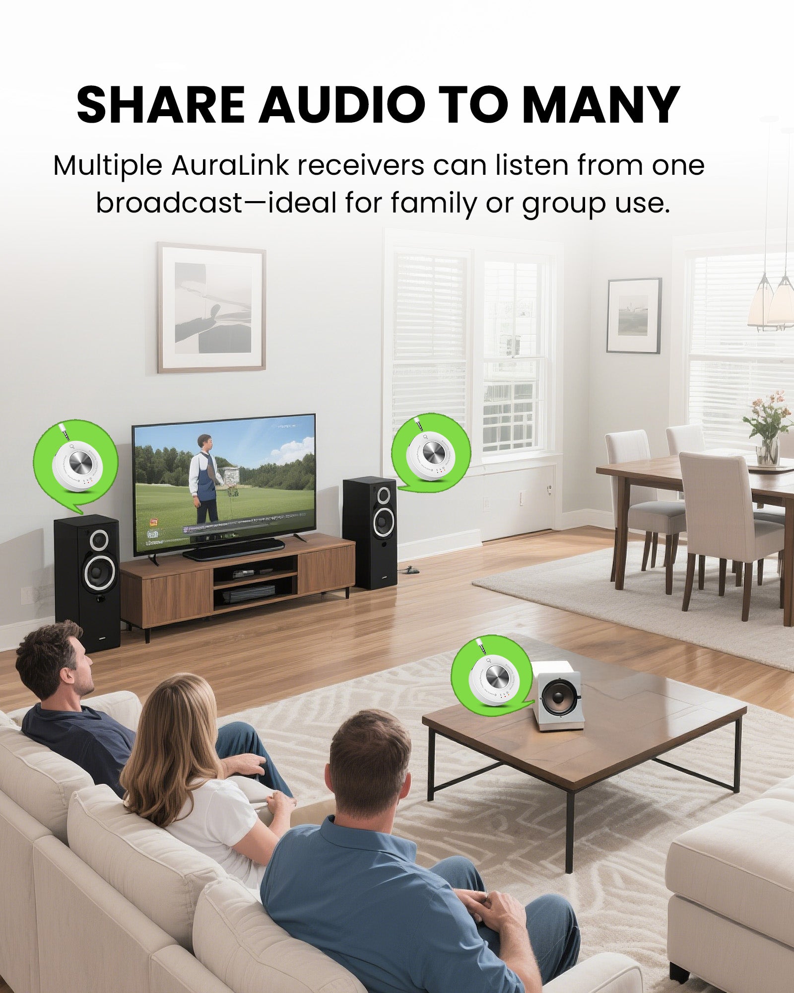 AuraLink | Bluetooth Auracast Receiver with Qualcomm BT 5.4