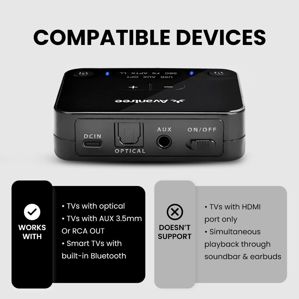 HT4186 | Wireless Headphones Earbuds for TV Watching