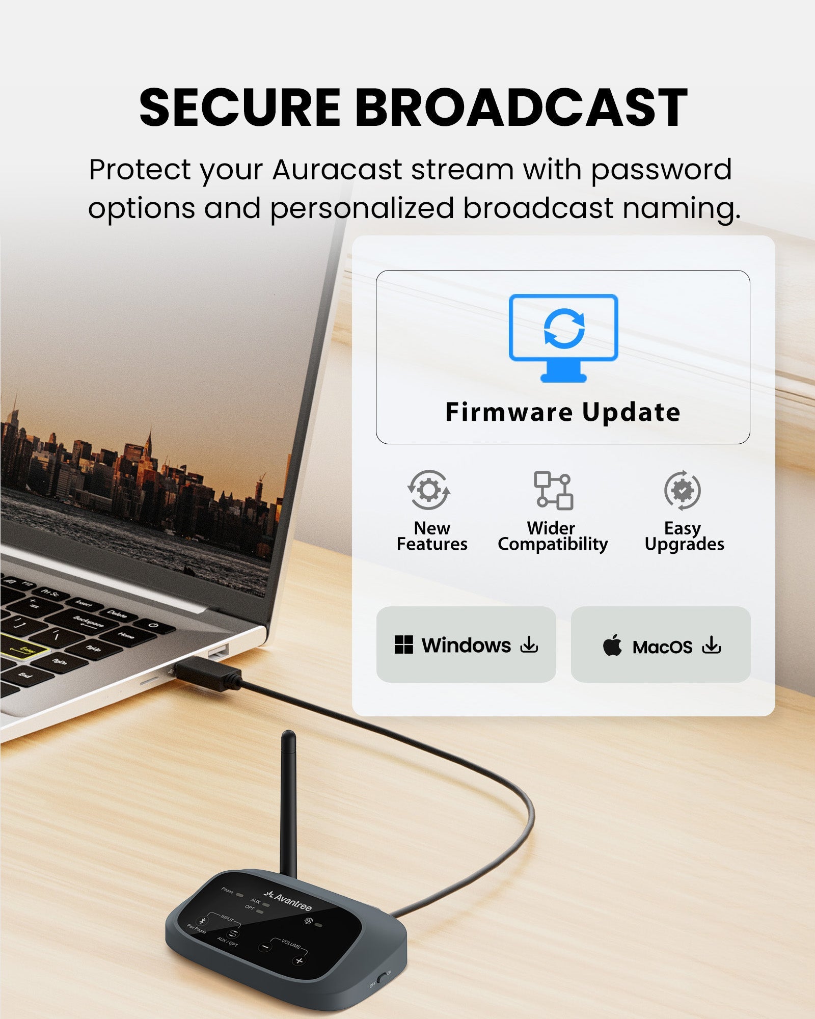Harmony A3 | Auracast Audio Transmitter & Speaker Receiver Kit