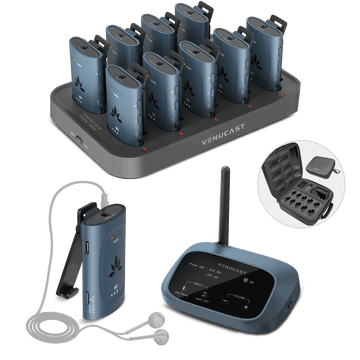 AuraPlex MX | Auracast Assistive Listening System 1 TX & 10 RX