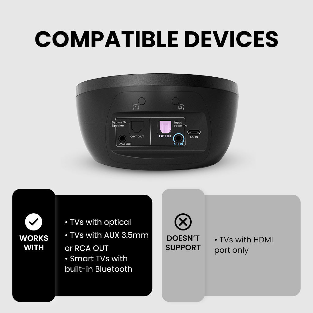 Medley Air | Bluetooth tv headphones& Open Ear