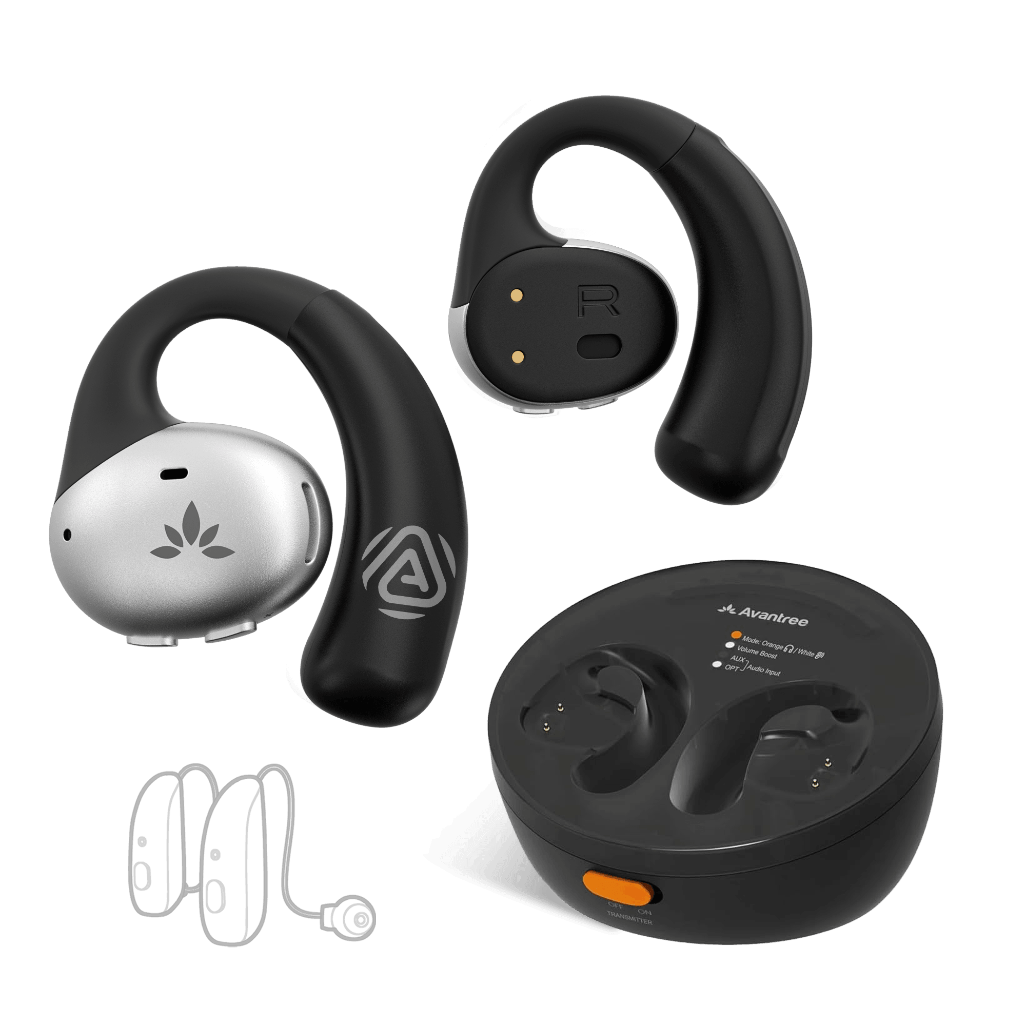 Medley Pebble 2 | Open-Ear Auracast TV Earbuds Set