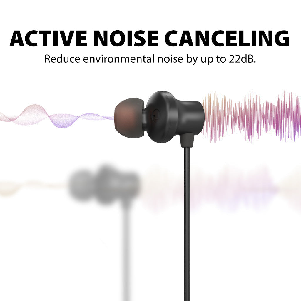 Hush C30 | Wired USB C Noise Canceling Earbuds