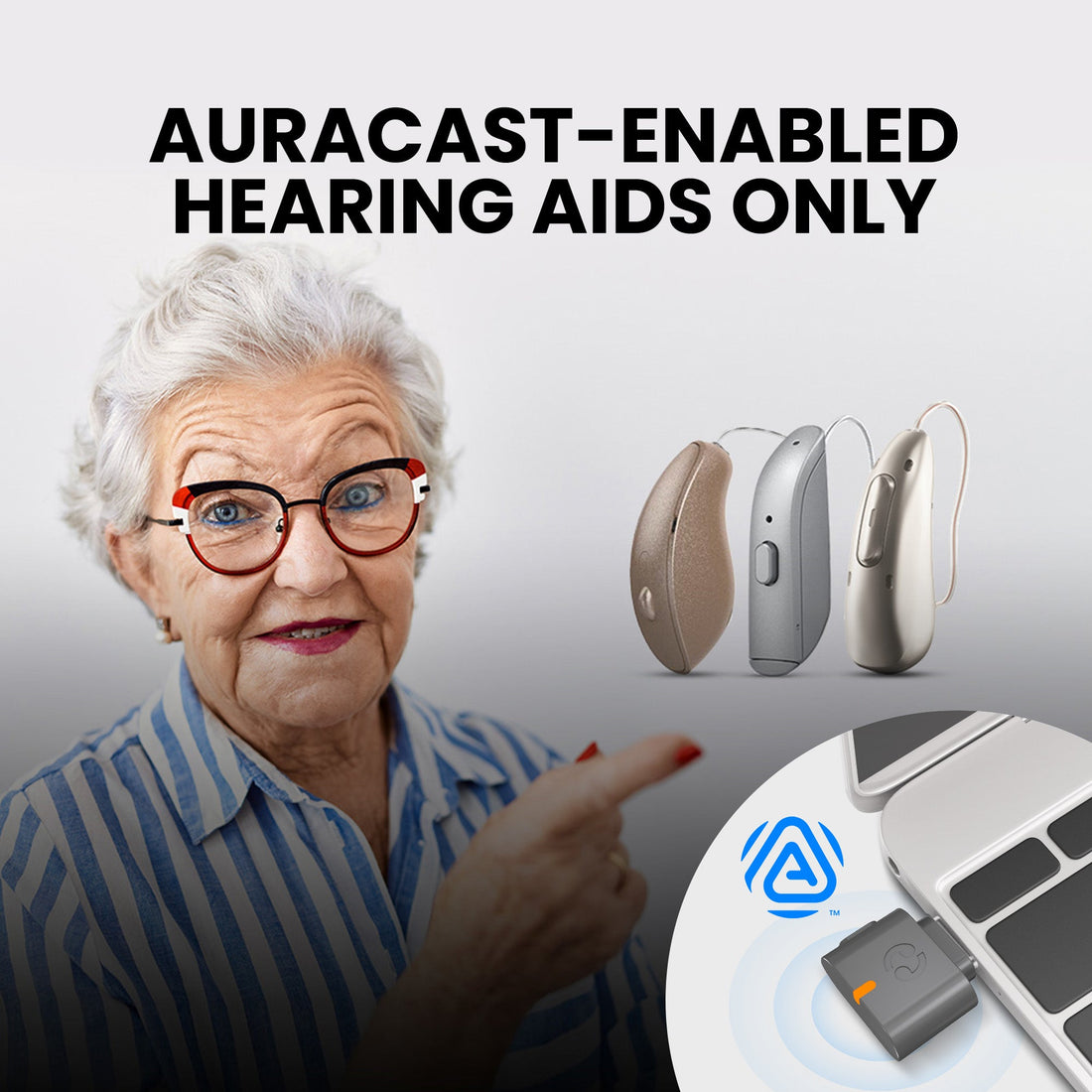 C82 Aura | USB Auracast Audio Transmitter Adapter