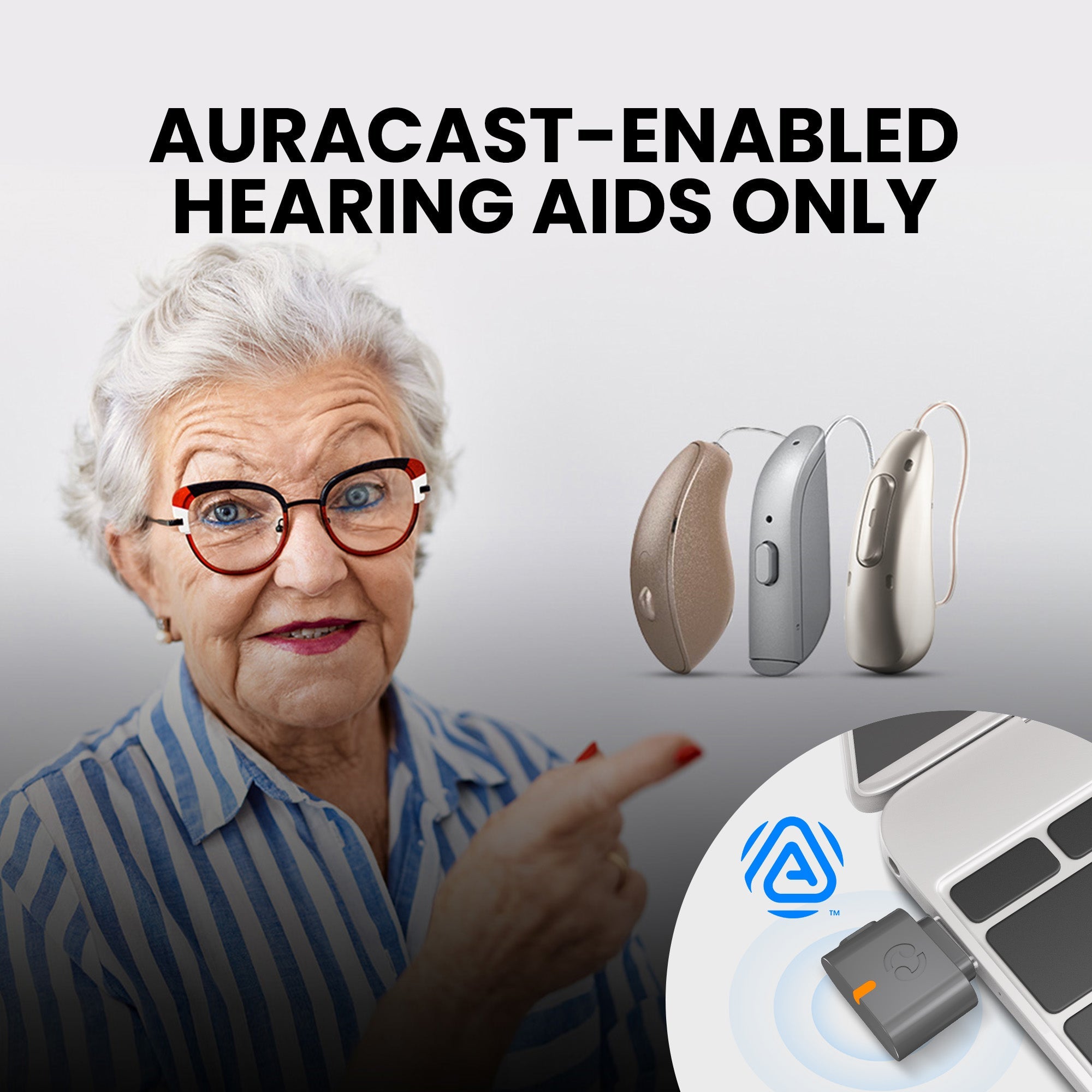C82 Aura | USB Auracast Audio Transmitter Adapter