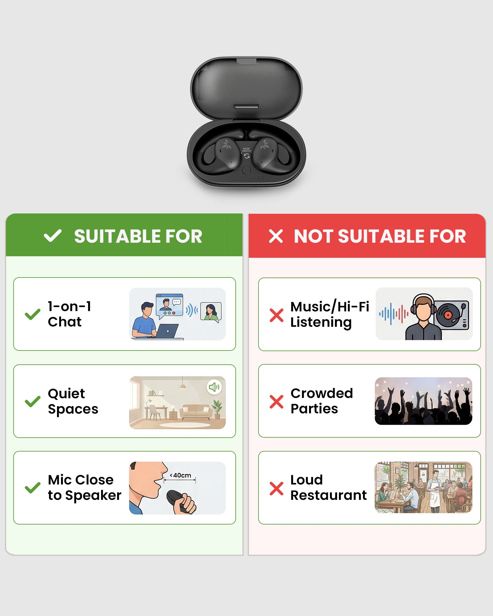 AcuEar Pebble 2 | Clear Conversations, Even at a Distance