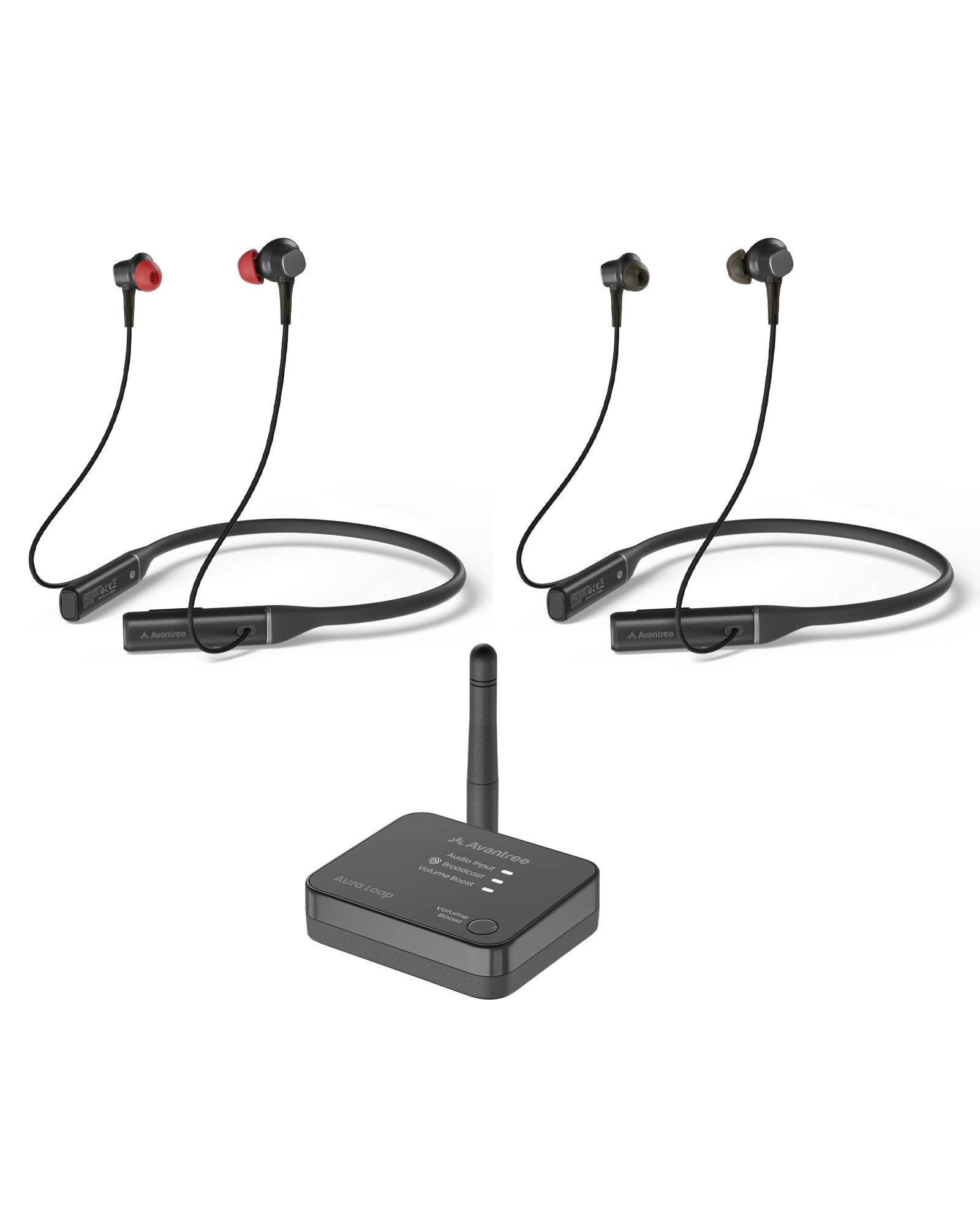 Aura Loop Dual | Auracast TV Earbuds 2 Pairs