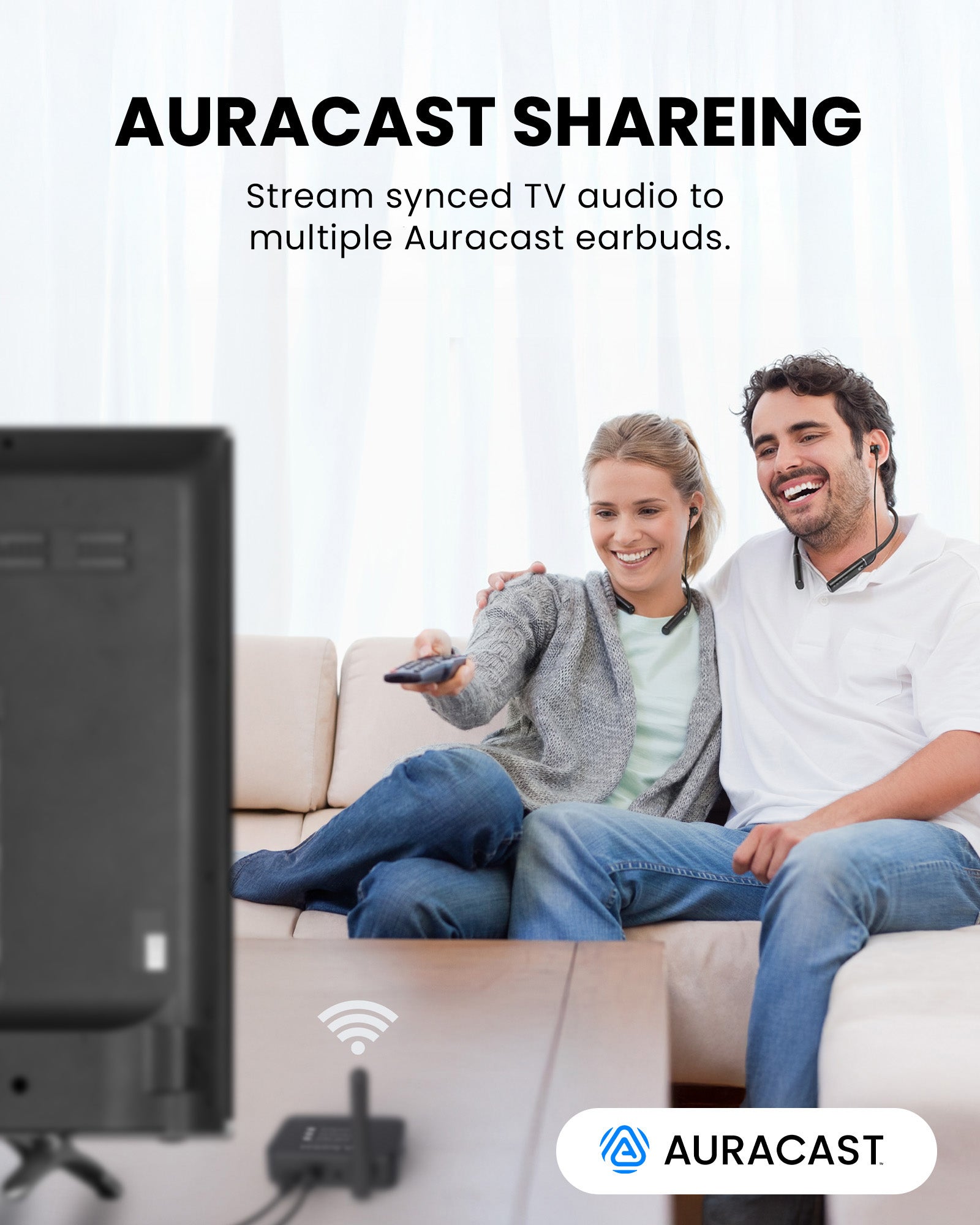 Aura Loop Dual | Auracast TV Earbuds 2 Pairs