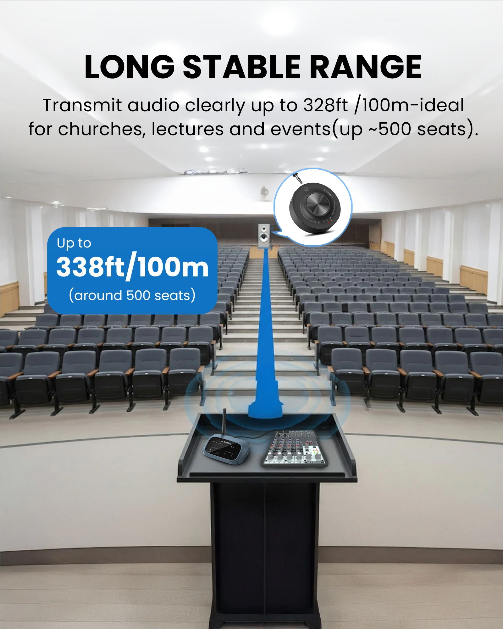 AuraLink | Bluetooth Auracast Receiver with Qualcomm BT 5.4