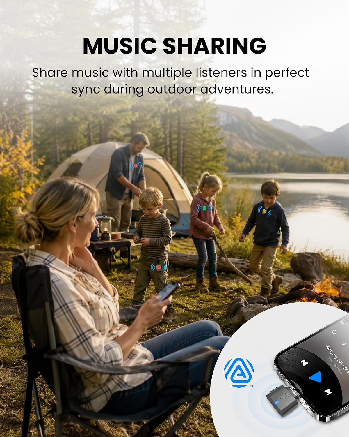 ShareCast (HomeBuddy) | Clip-On Auracast Speaker Set