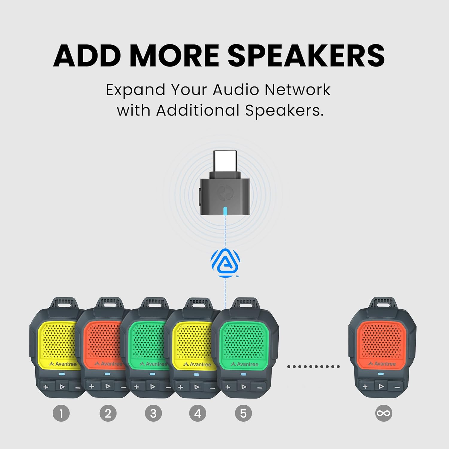 ShareCast (HomeBuddy) | Clip-On Auracast Speaker Set