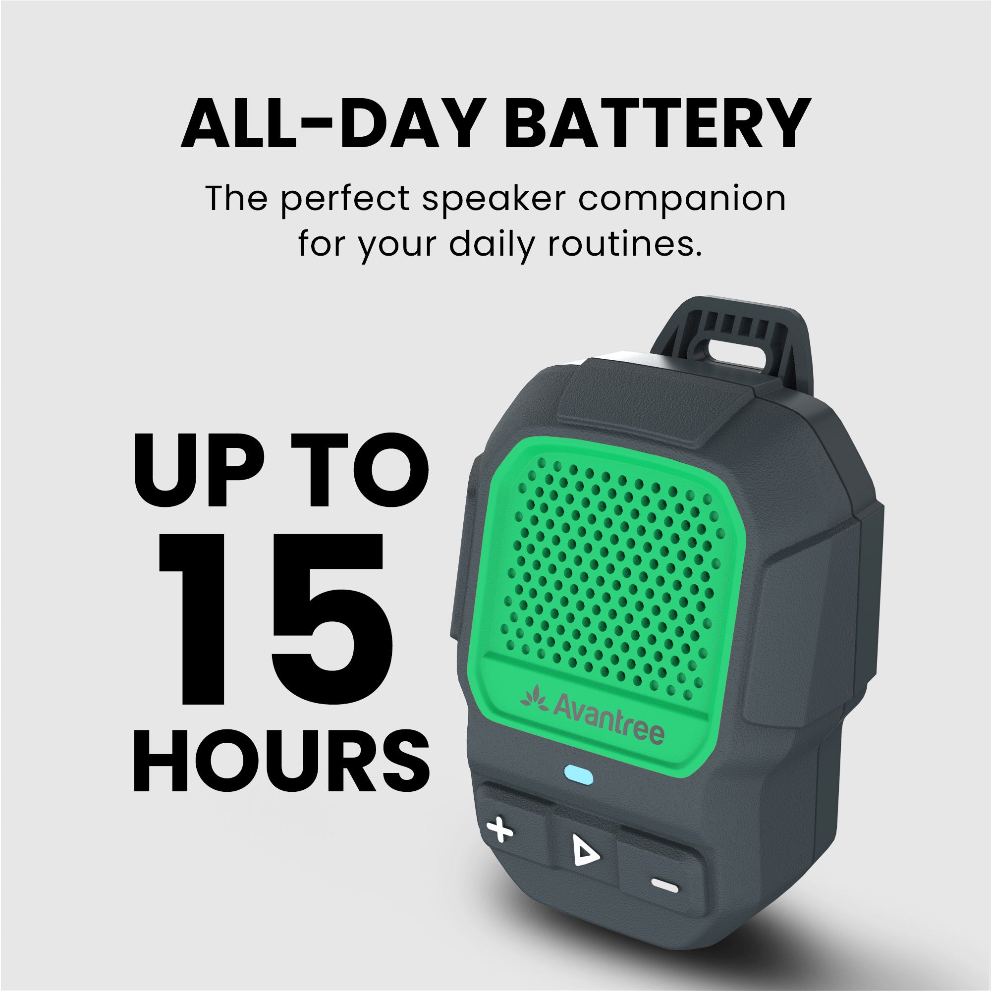 ShareCast Solo | Clip-On Auracast Wearable Speaker