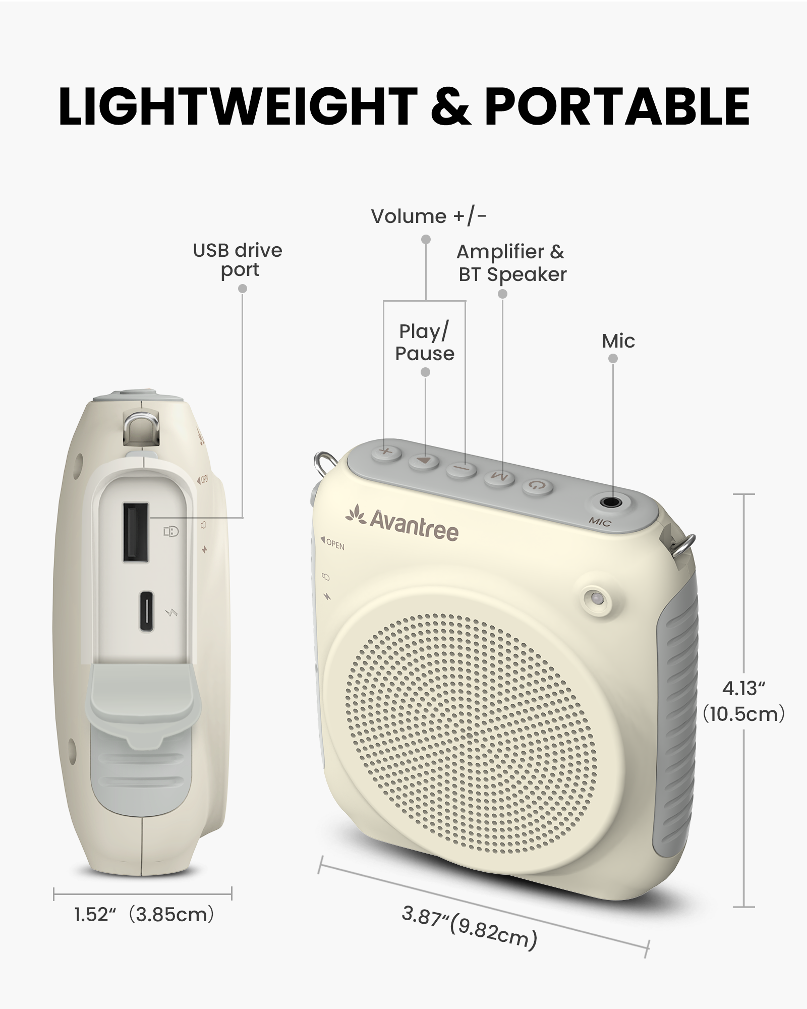 VoxAmp Lite | Portable Voice Amplifier with Wireless Mic