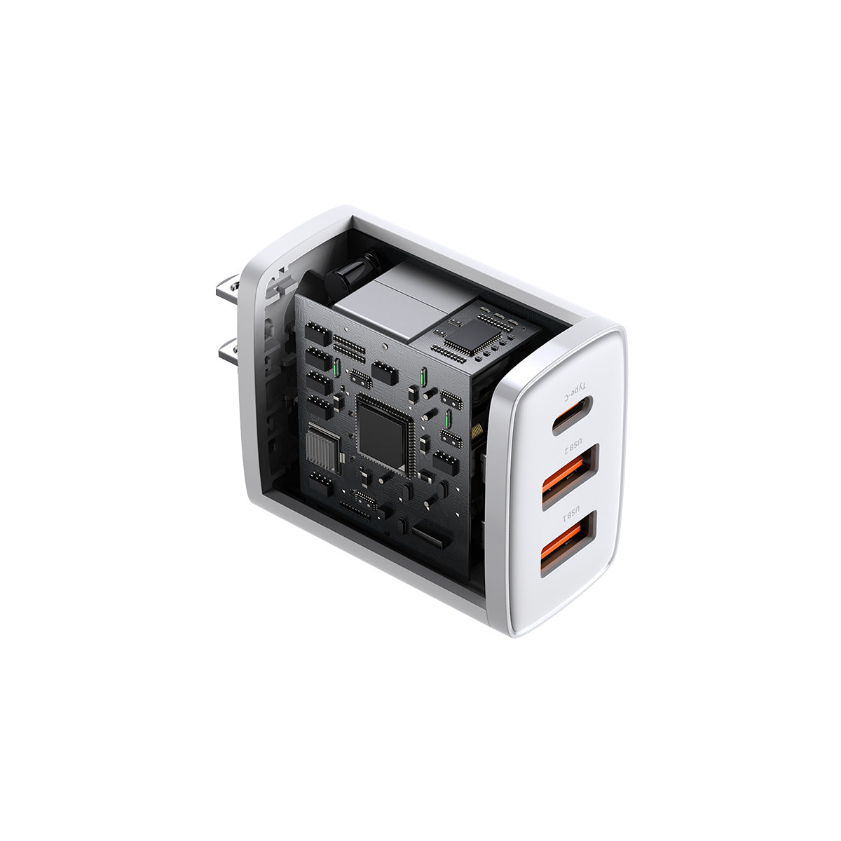 Baseus Compact 3 ports Fast Charger 30W