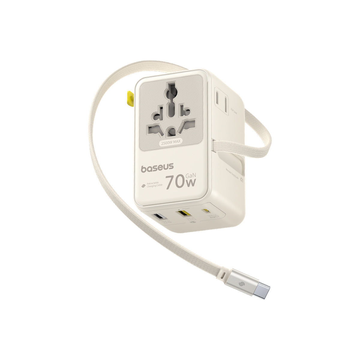 Baseus EnerCore CG11 Universal Travel Adapter 2AC+2U+2C 70W