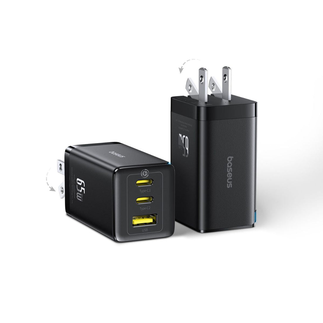 Baseus GaN5 Pro 2 Pack Fast Charger 2C+U 65W
