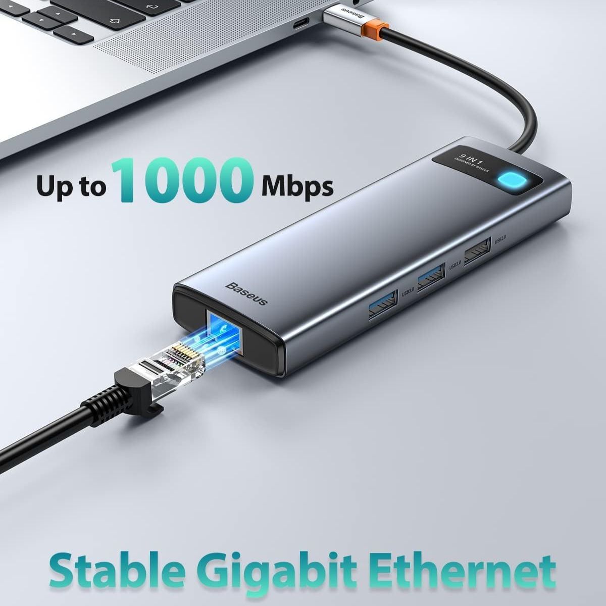 Baseus Metal Gleam Series 9-in-1 USB C HUB