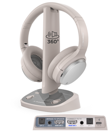 Crescendo 3D | HDMI ARC Wireless TV Headphones with 3D Sound