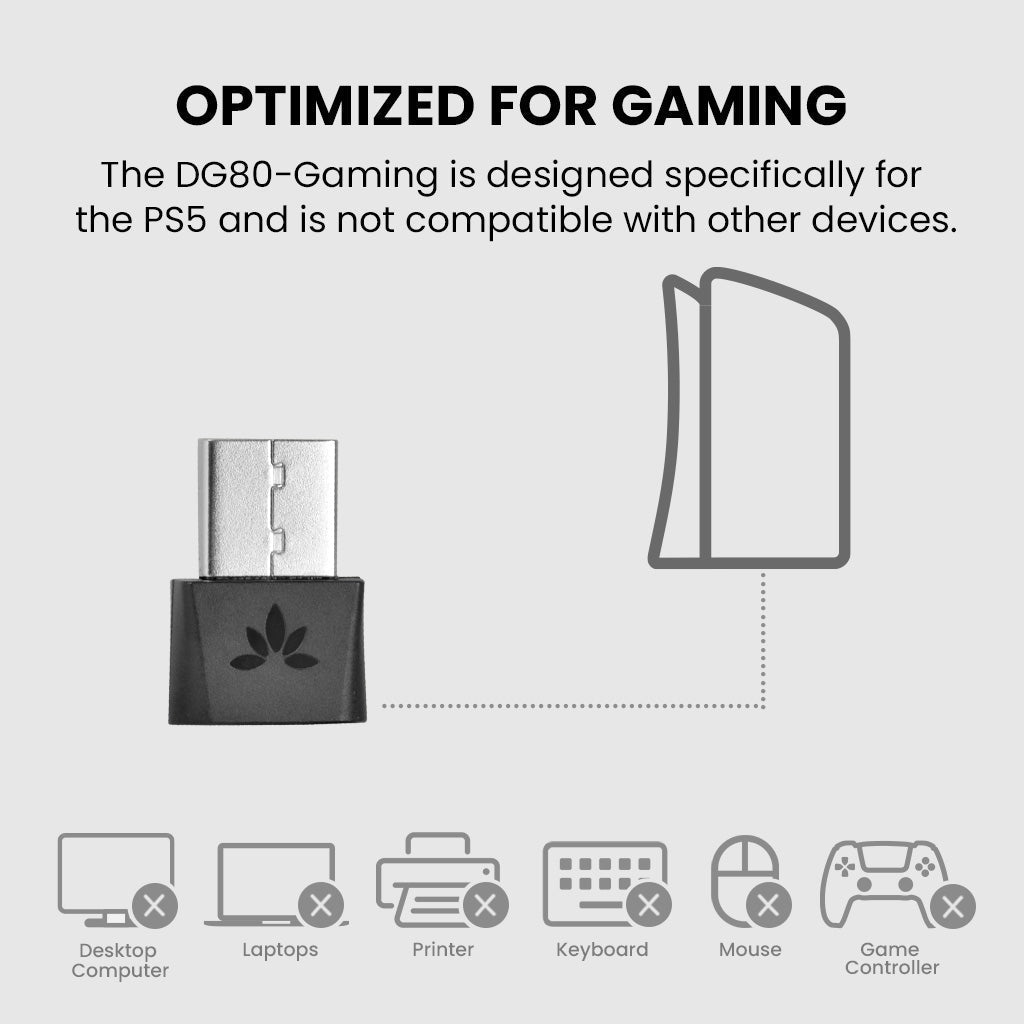DG80-Gaming | Bluetooth 5.3 USB Adapter for PS5