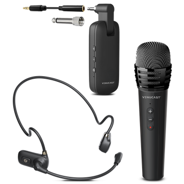 FreeMic Duo | Wireless Headset & Handheld Microphone System