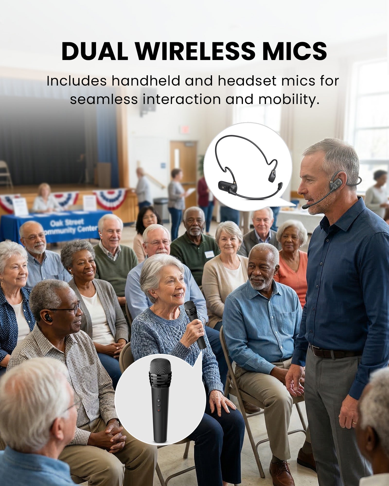 FreeMic Duo | Wireless Headset & Handheld Microphone System
