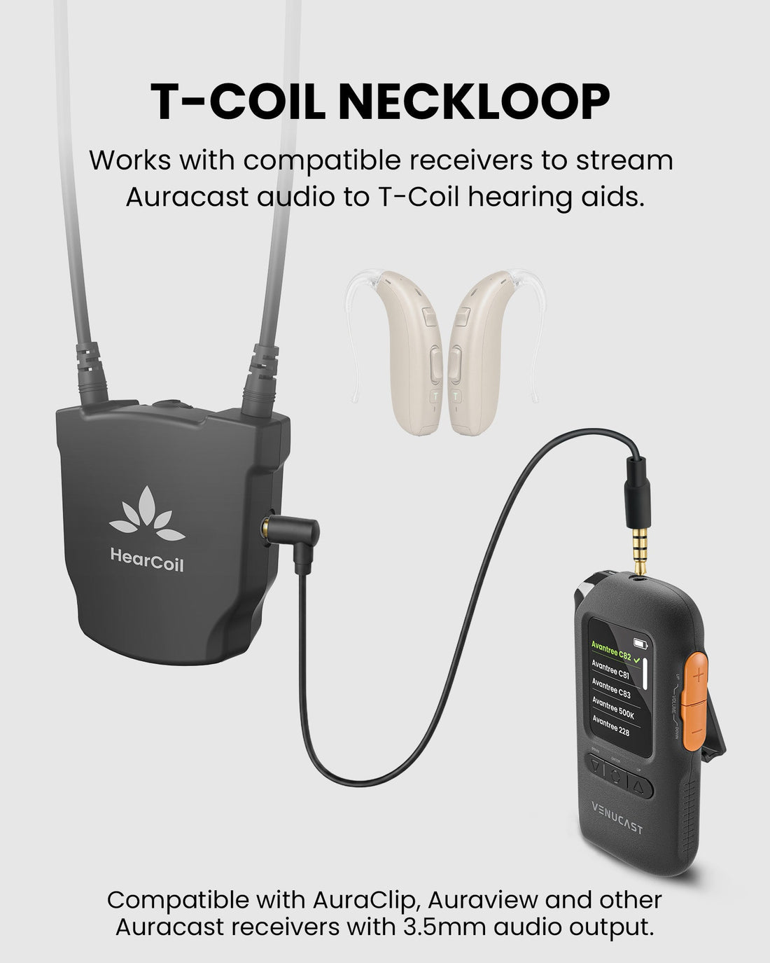 HearCoil | T-Coil Neckloop for Hearing Aids