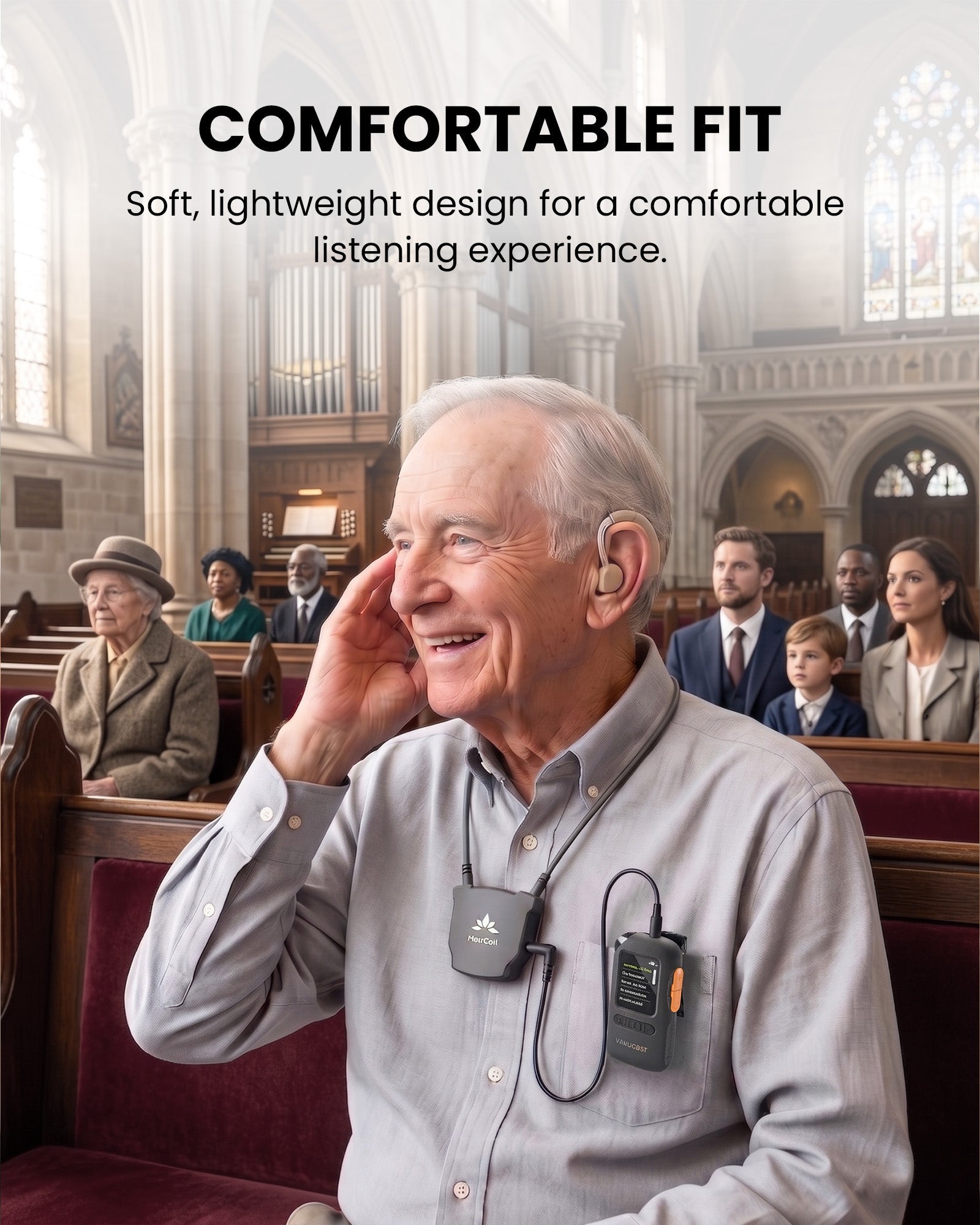 HearCoil | T-Coil Neckloop for Hearing Aids