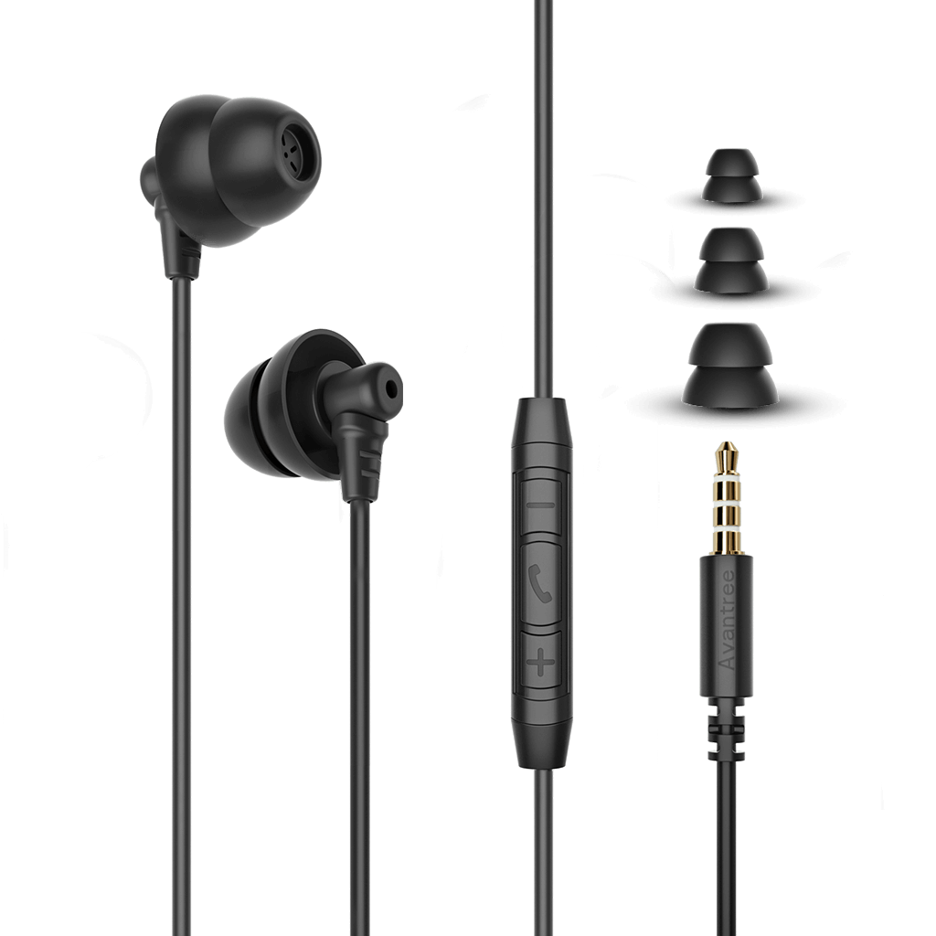 Lullaby E20 | Sleep Headphones Wired for Side Sleepers