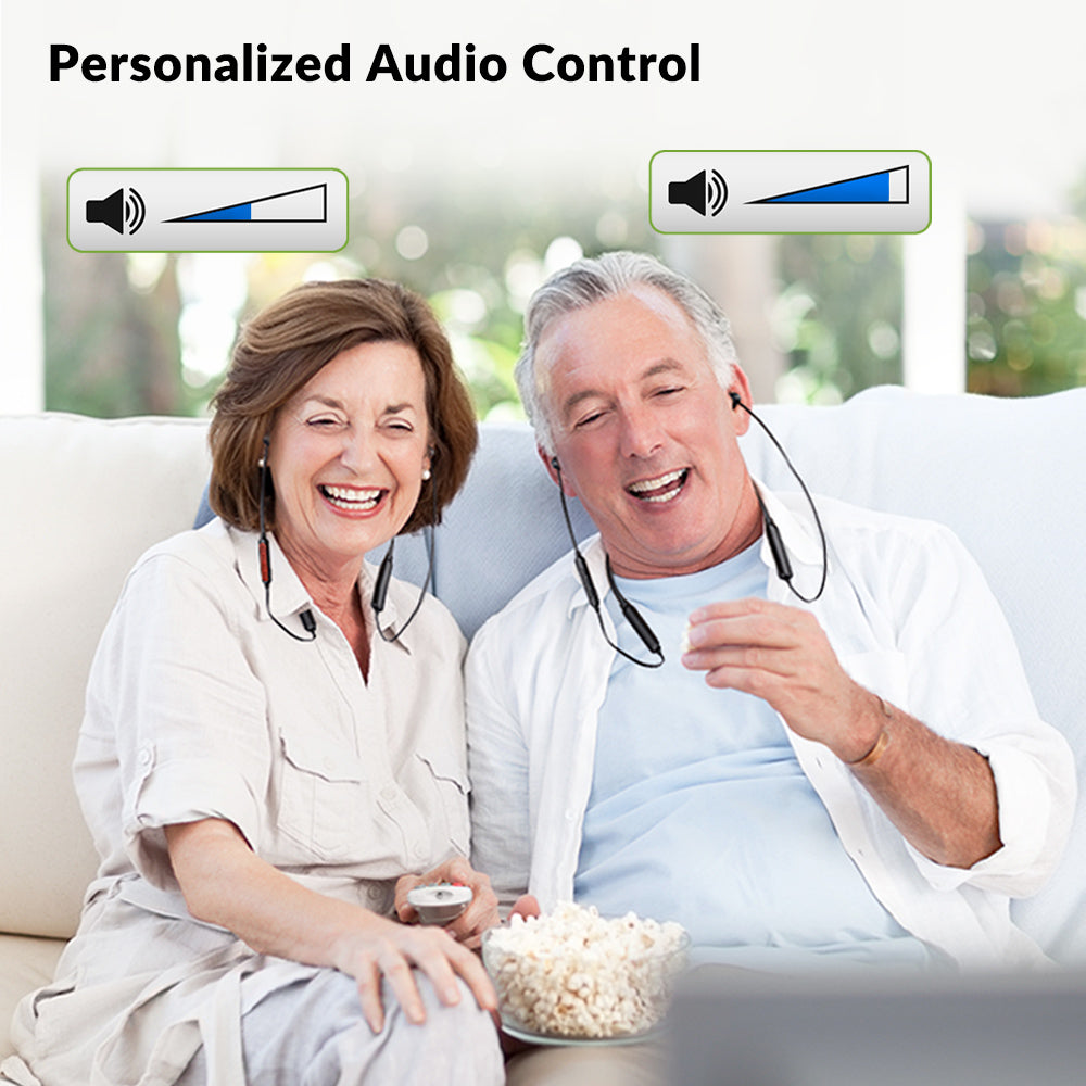 HT41866 | Bluetooth 5.0 Transmitter & Dual Headphone TV Set