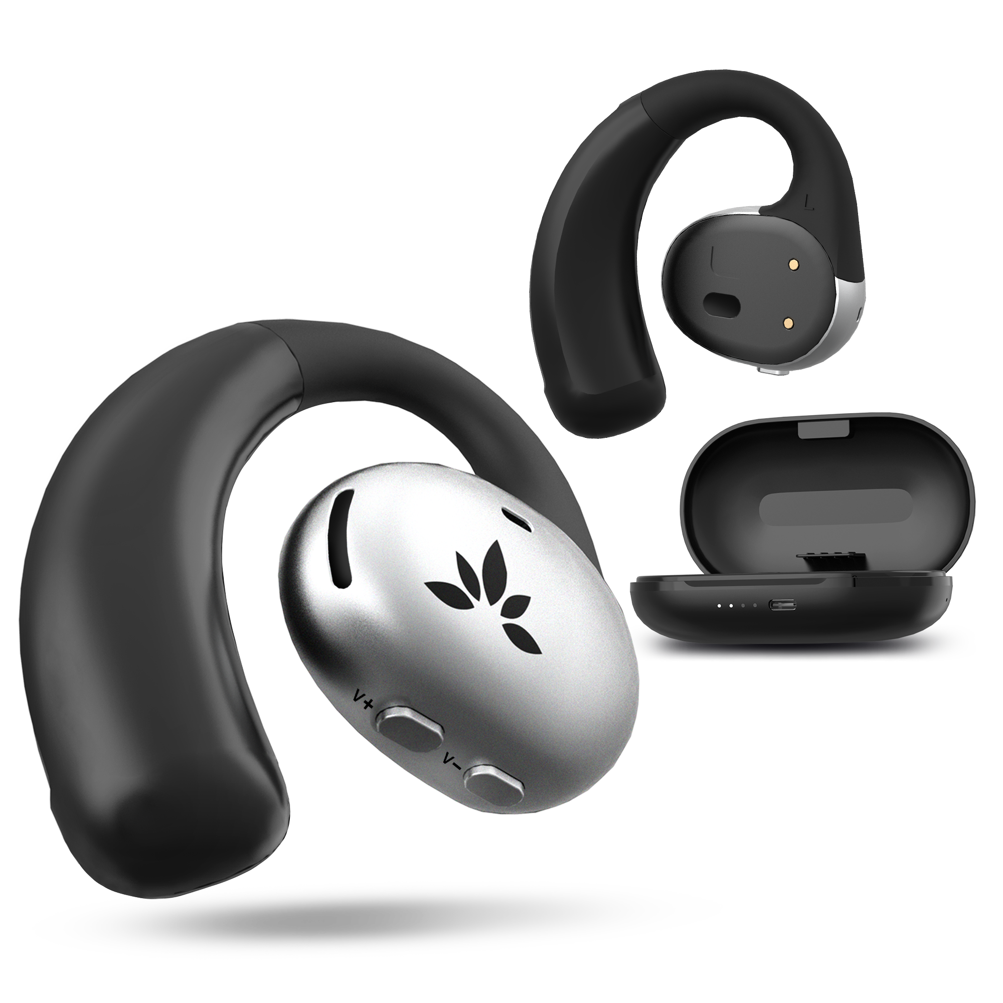 Pebble Aura | Open-Ear Auracast TV Earbuds