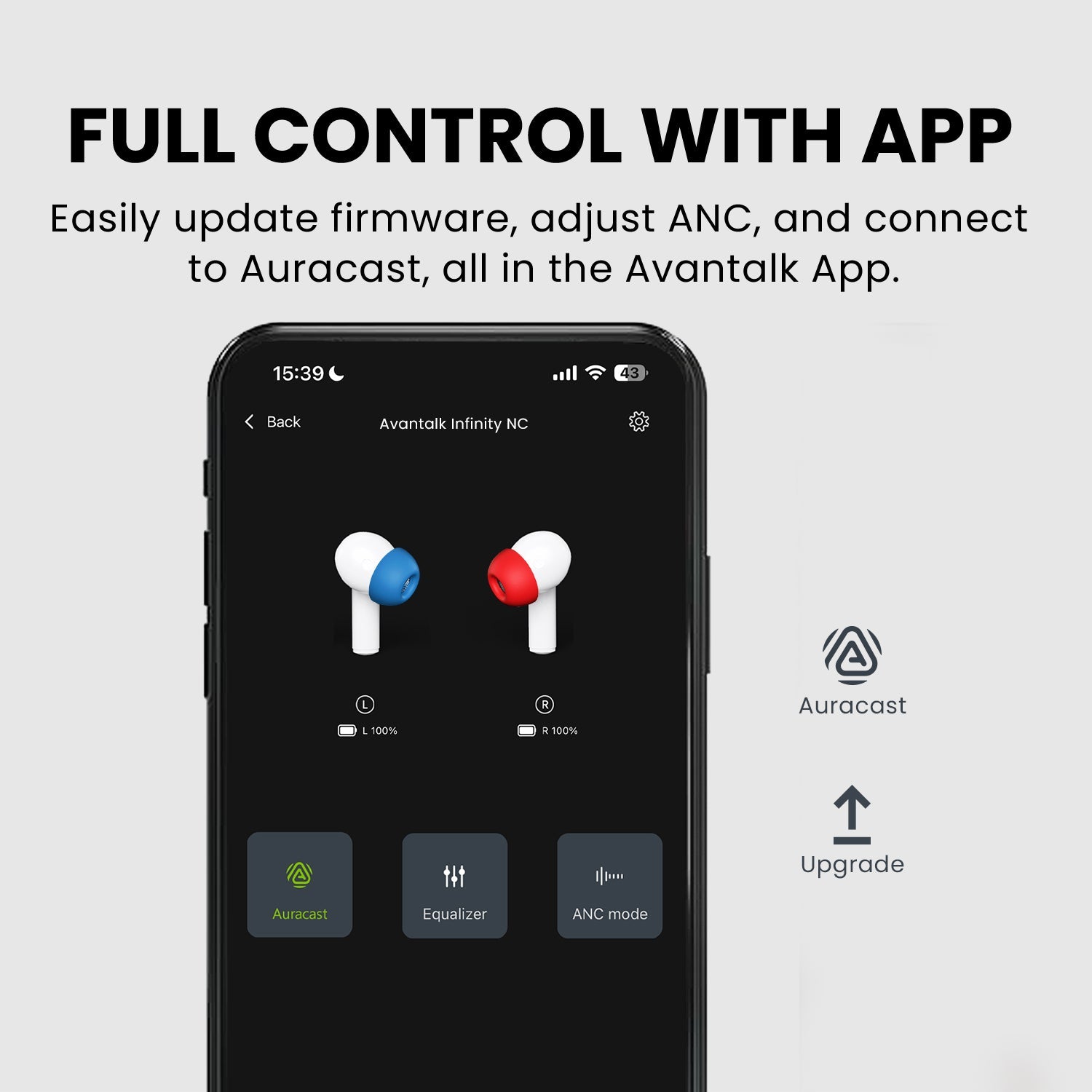 Infinity NC | Auracast & ANC Earbuds with App