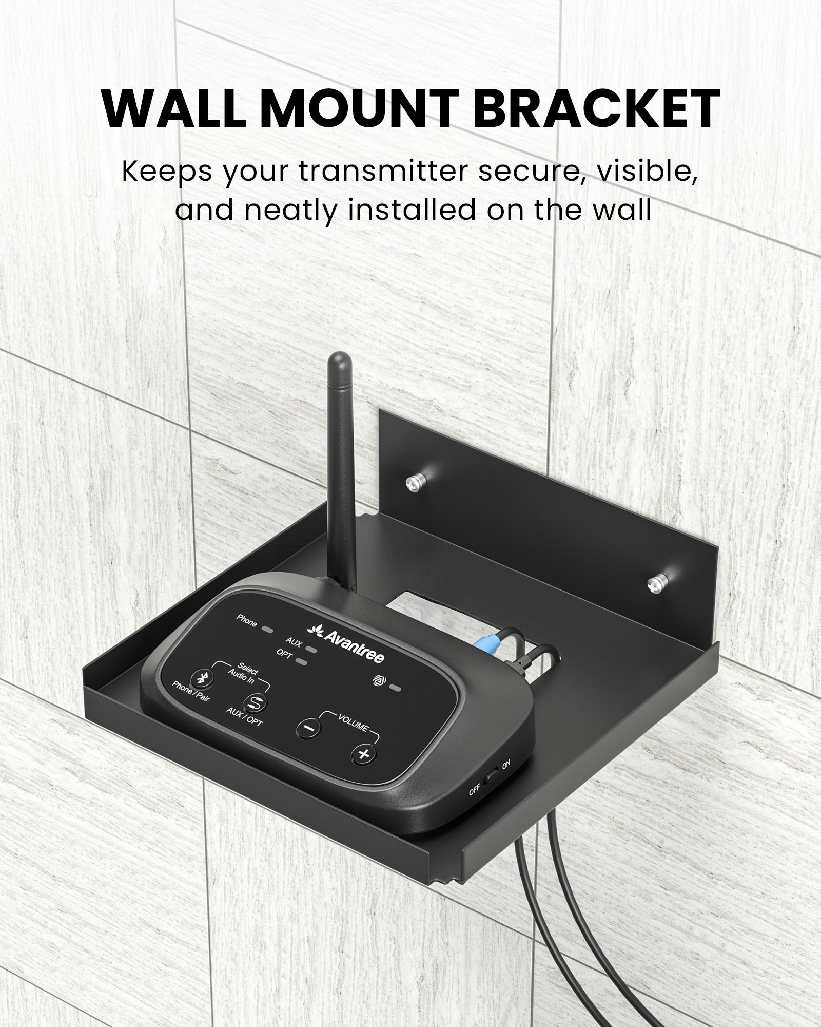 Wall Mount Bracket for Oasis Aura Transmitter