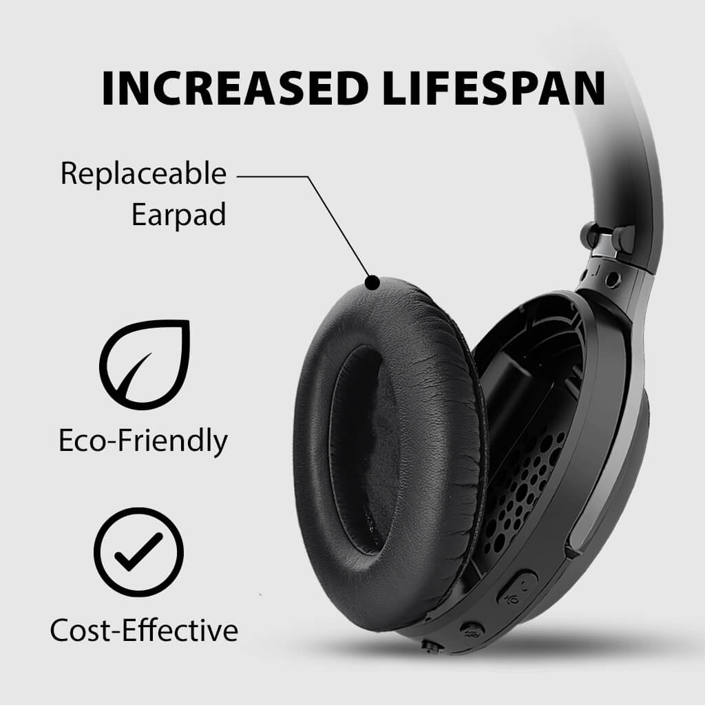 Avantree Aria 3 | Wireless Over Ear Headphones Noise Cancelling
