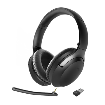 Aria 90B | Bluetooth Meeting Headphones w/ Mic & Adapter