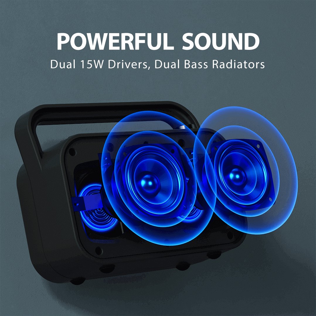 PowerByte | Portable Bluetooth Radio Speaker