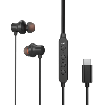 Hush C30 | Wired USB C Noise Canceling Earbuds