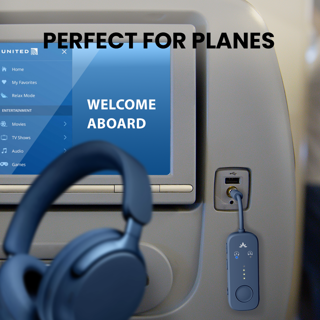 Relay | Airplane Bluetooth Adapter for 2 Headphones